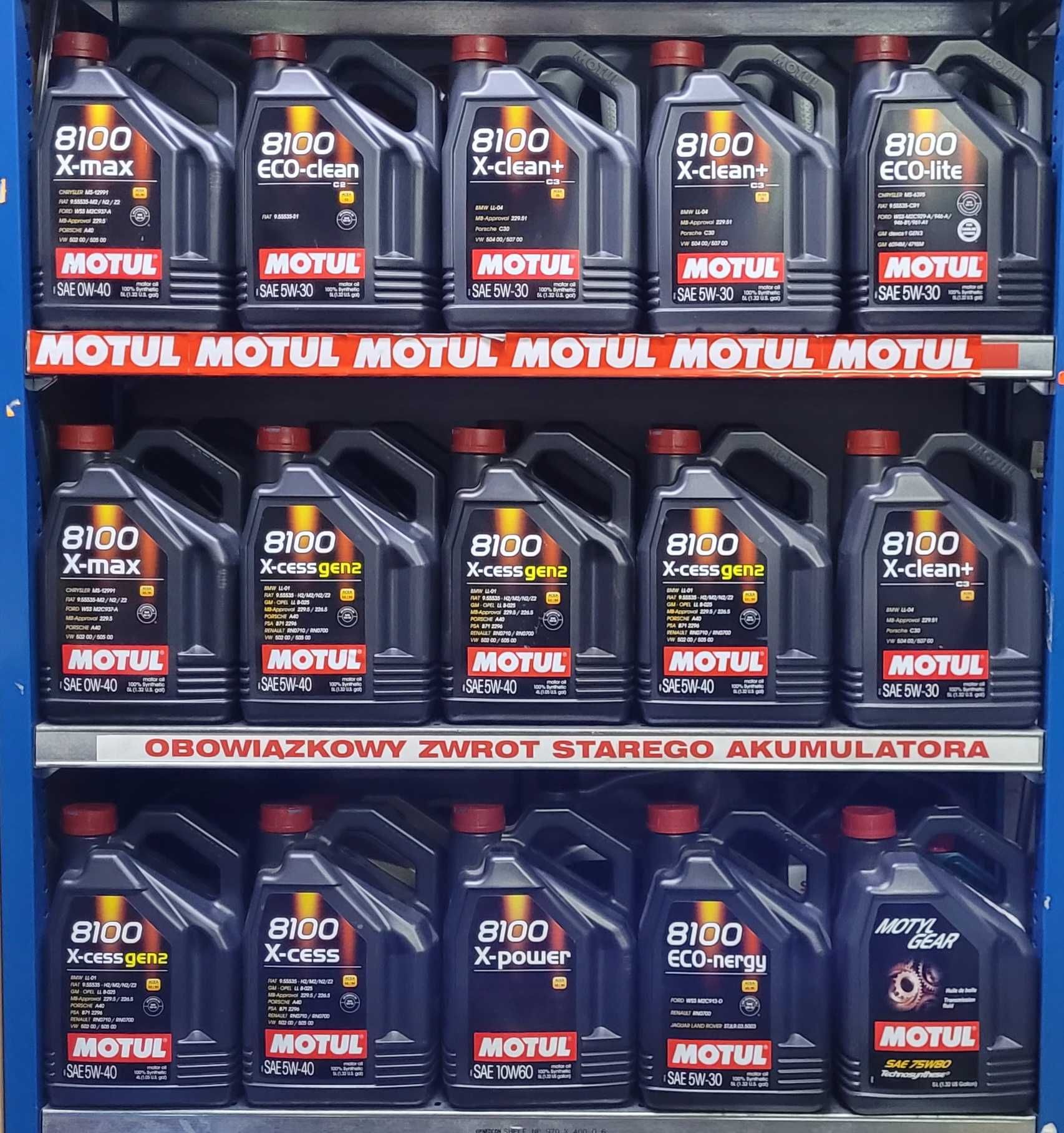 5L 106377 OLEJ Motul 8100 X-clean+ 5W30 Certyfikowany punkt olejowy