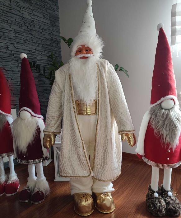 Mikołaj świąteczny, Dziadek mróz Skrzat 100 - 145cm -WYKONANE RĘCZNIE