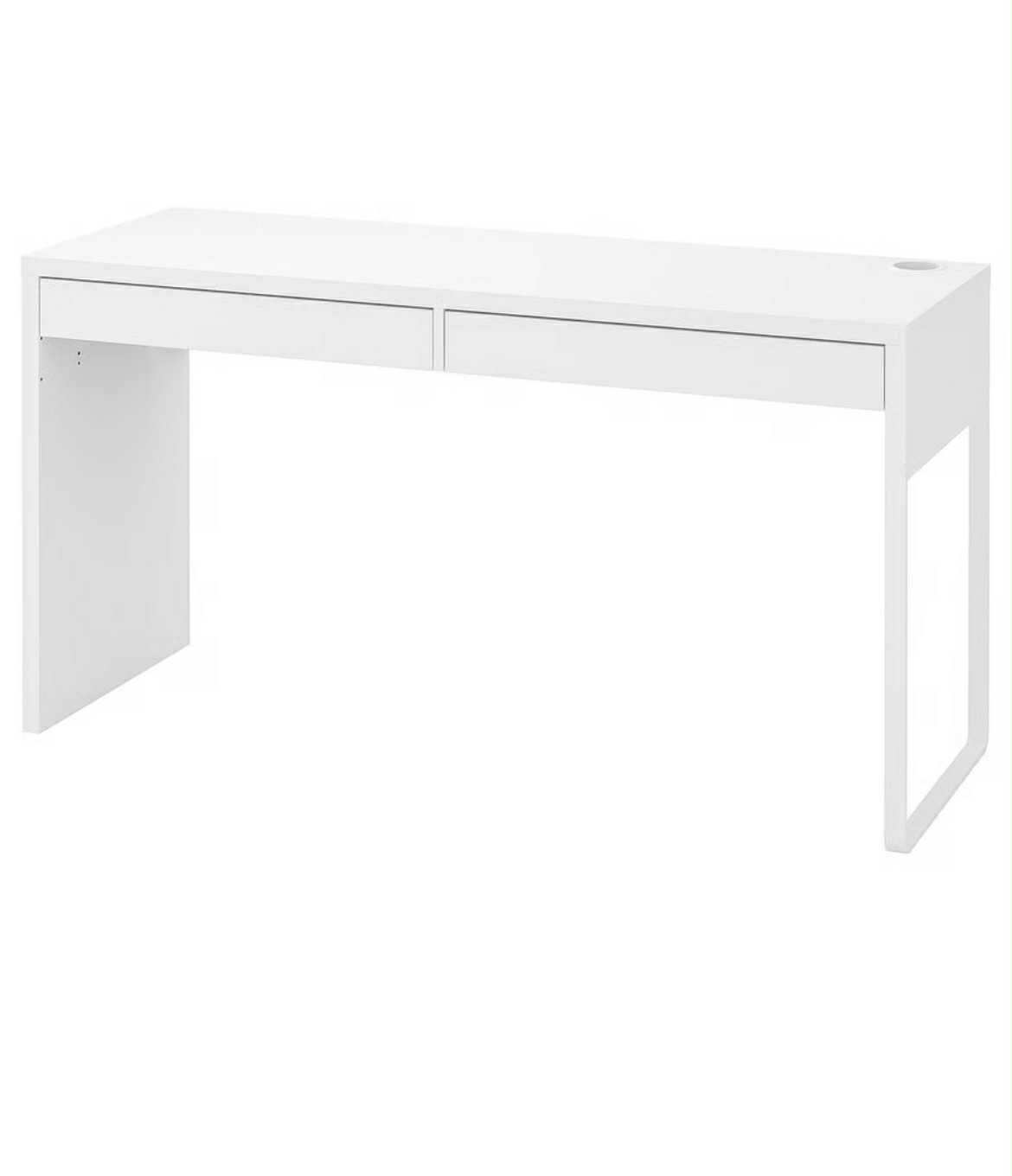 Białe eleganckie biurko + krzesło gratis
