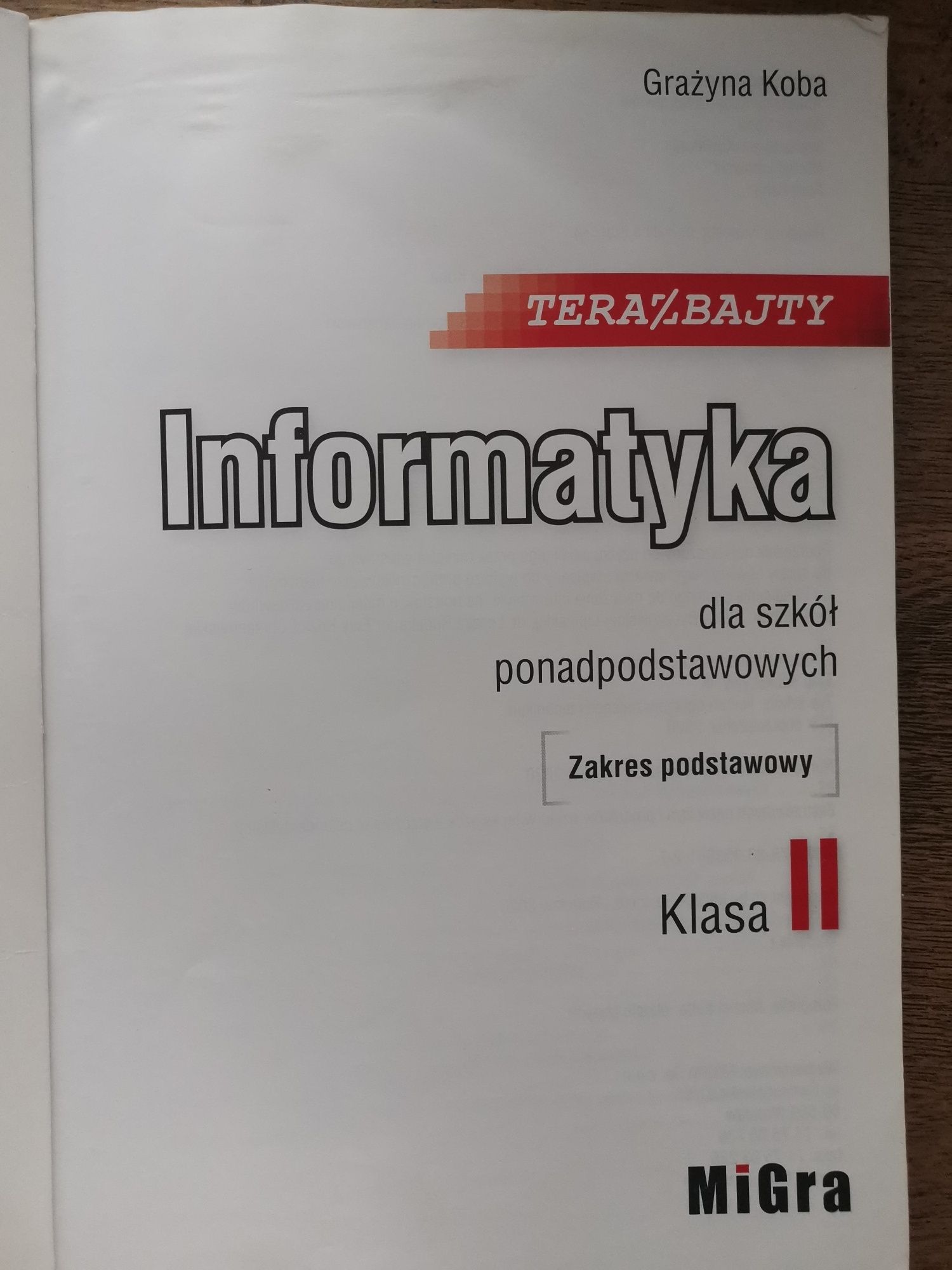 Terabajty Informatyka klasa 2 podstawowy