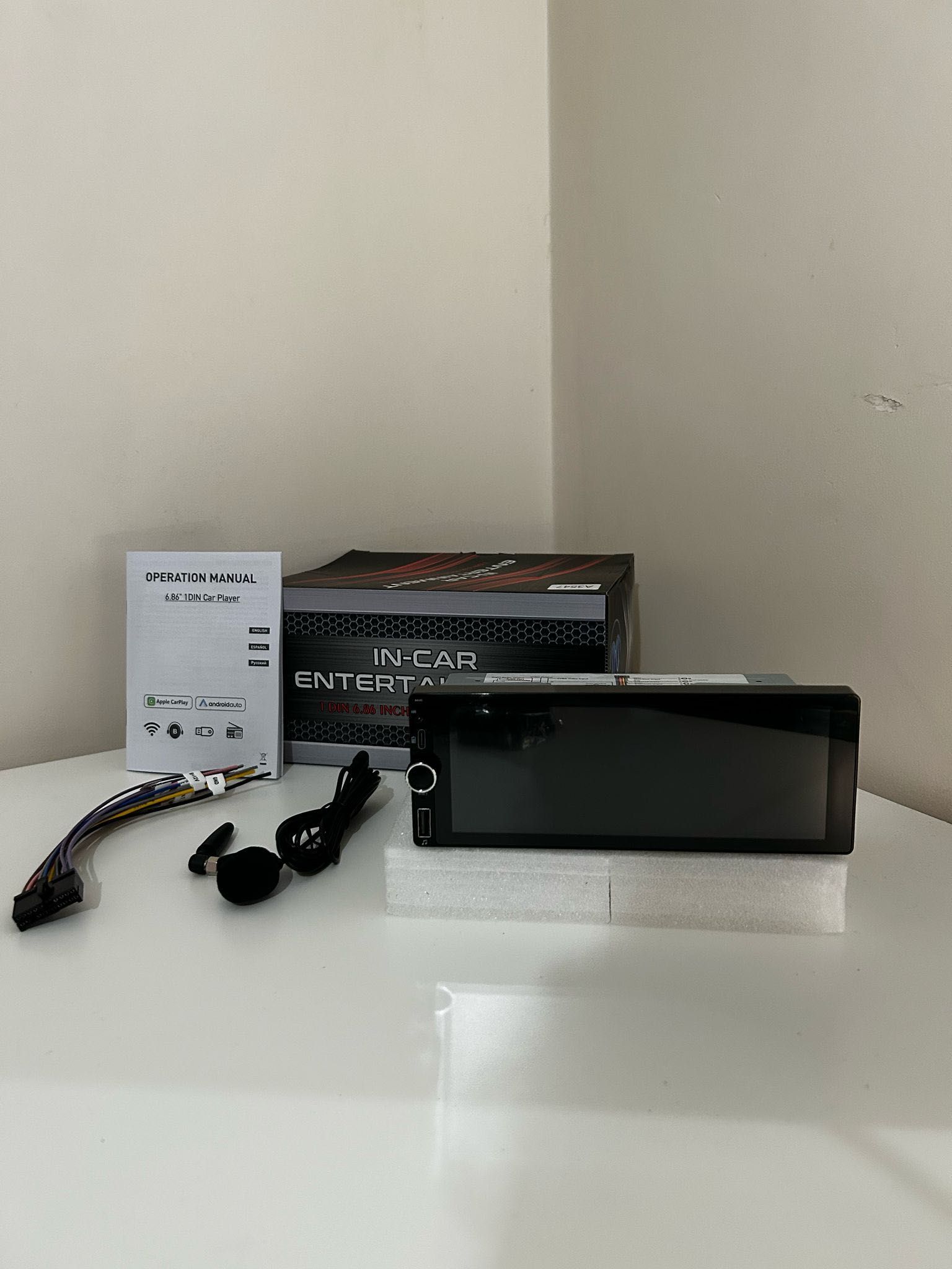 Auto-Rádio 1 Din CarPlay 7 polegadas 60x4w Novo