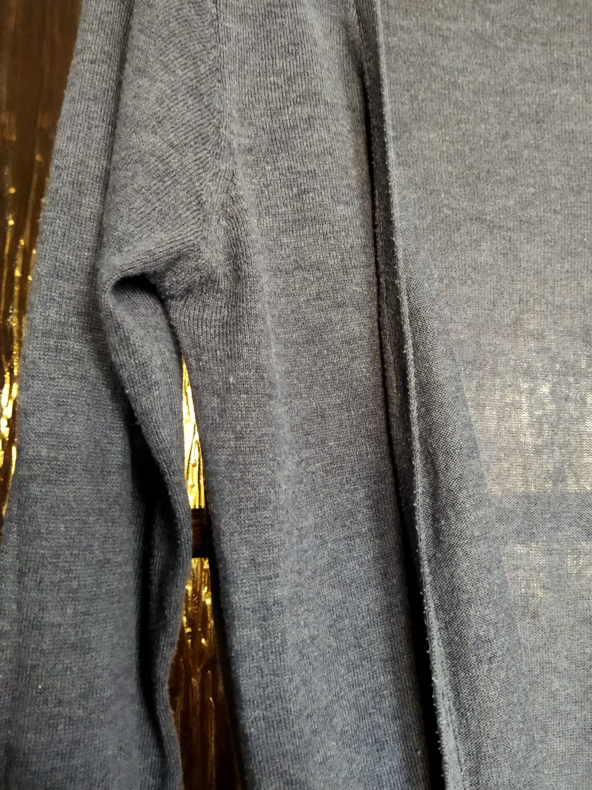 Sweter damski L kardigan guziki lekki cienki Reserved szary w fiolet