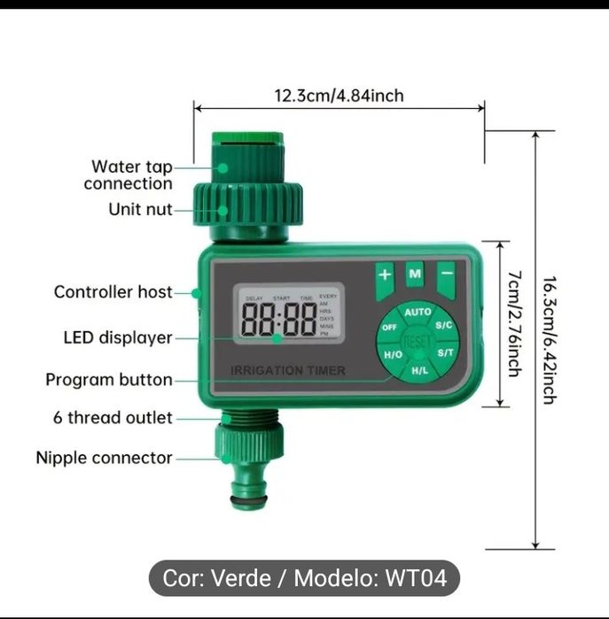 Temporizador inteligente para rega