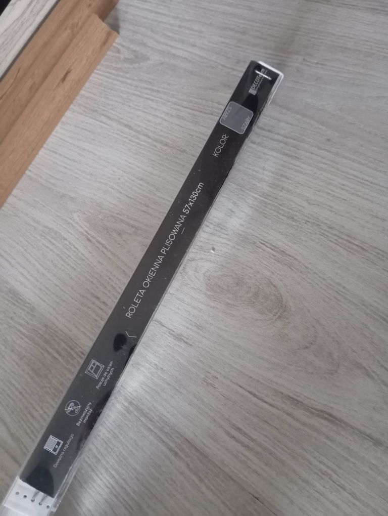 Roleta okienna szara wymiary 57 cm x 130 cm