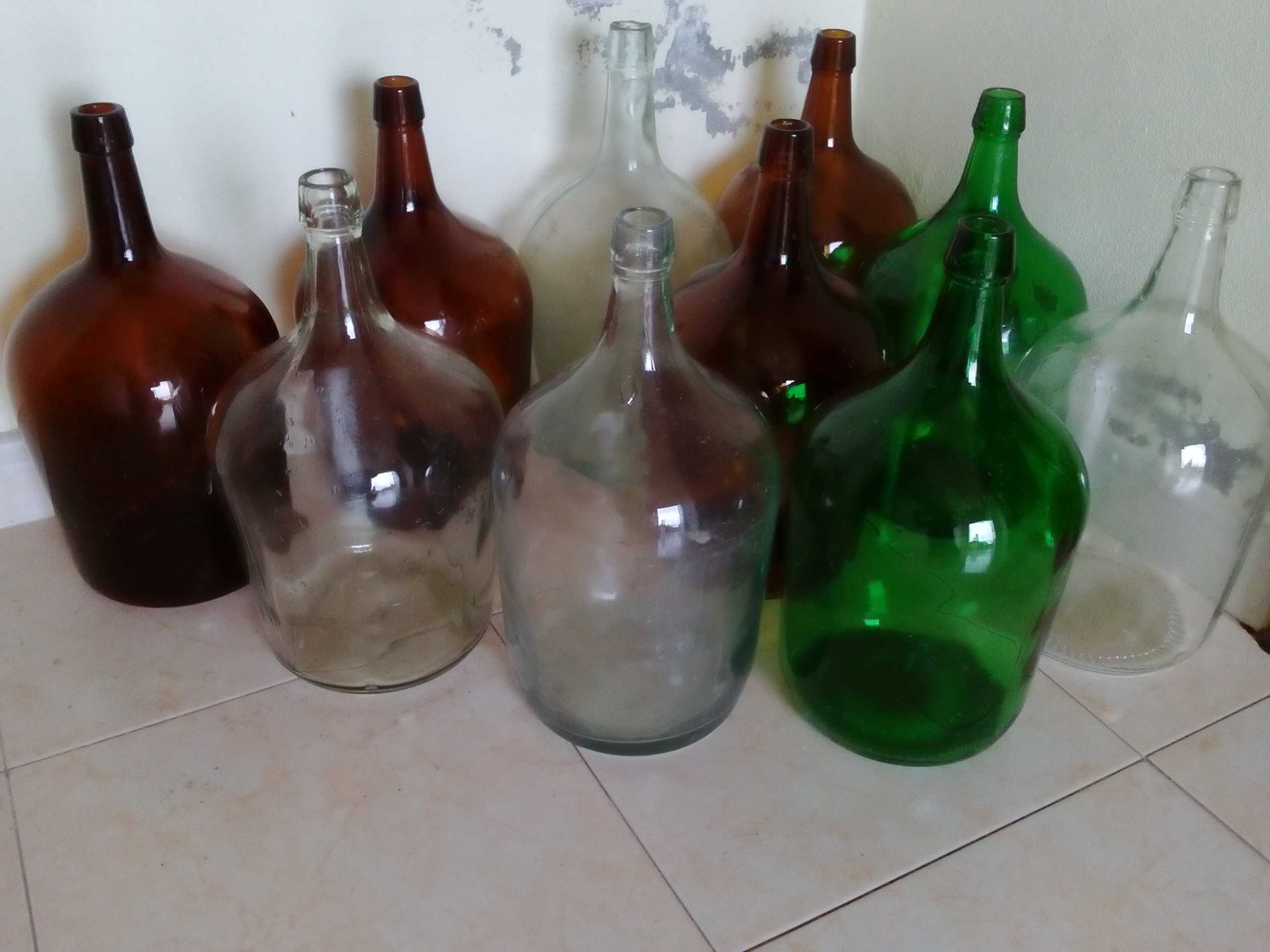 garrafões de vidro para decoração