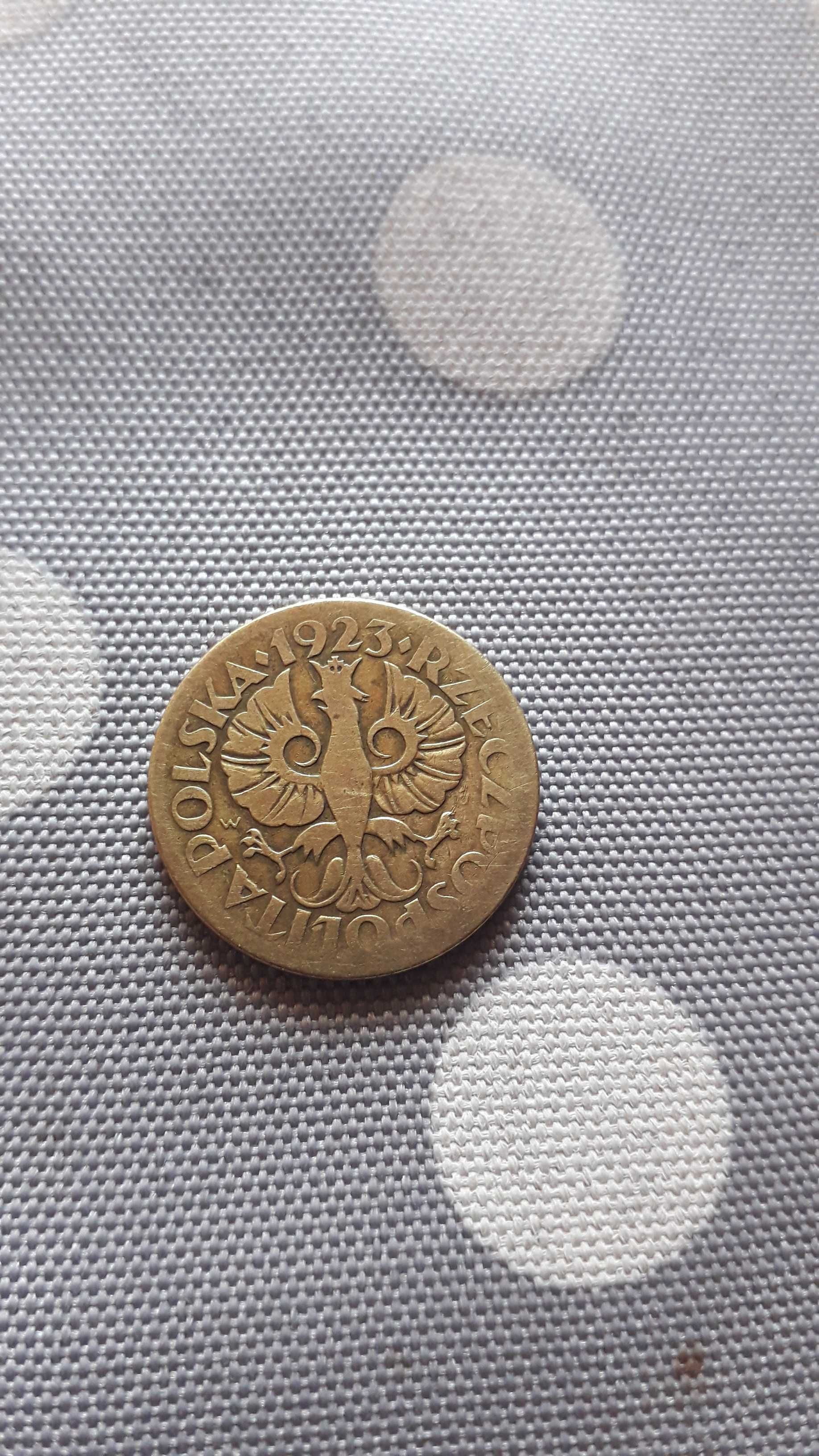 stara moneta polska 5 groszy 1923