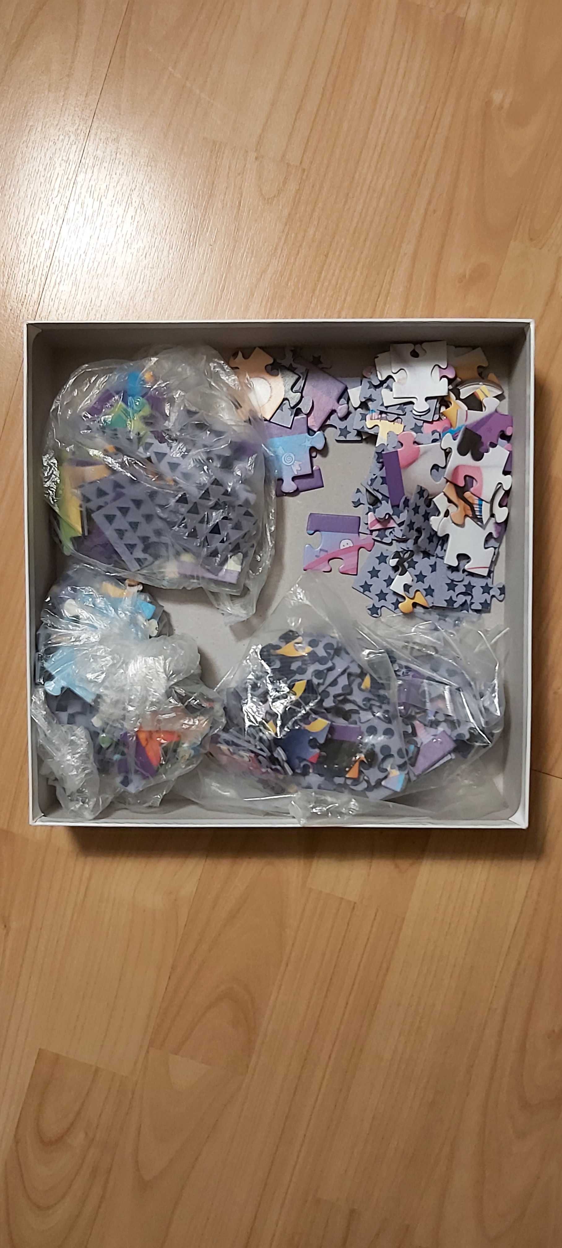 Puzzle minions 4 in 1. 35, 48, 54 i 70 elementów  super stan