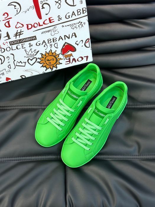 DOLCE & GABBANA мужские кроссовки салатовые