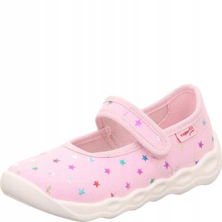 Kapcie dziewczęce r.26 Superfit Bubble róż