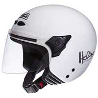 Kask na motor otwarty biały Nzi Helmets Helix II Junior r. L