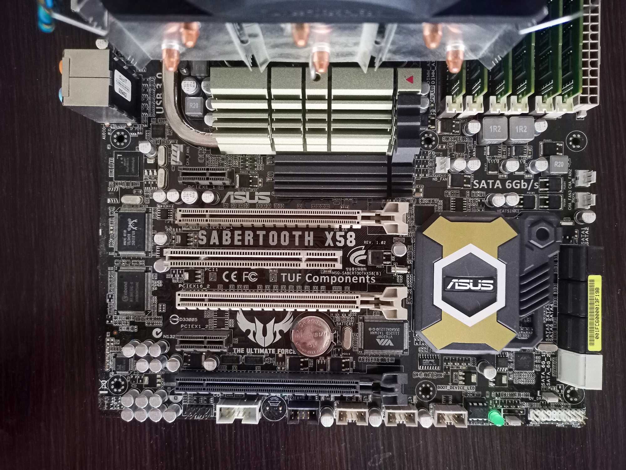 Zestaw: ASUS Sabertooth X58 LGA 1366, Xeon X5650, 24GB DDR3 ECC Samsun