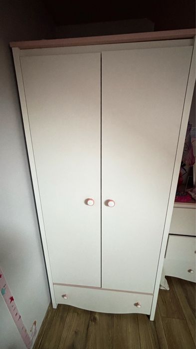 Meble dzieciece dla dziewczynki agata meble MIA szafa i komoda