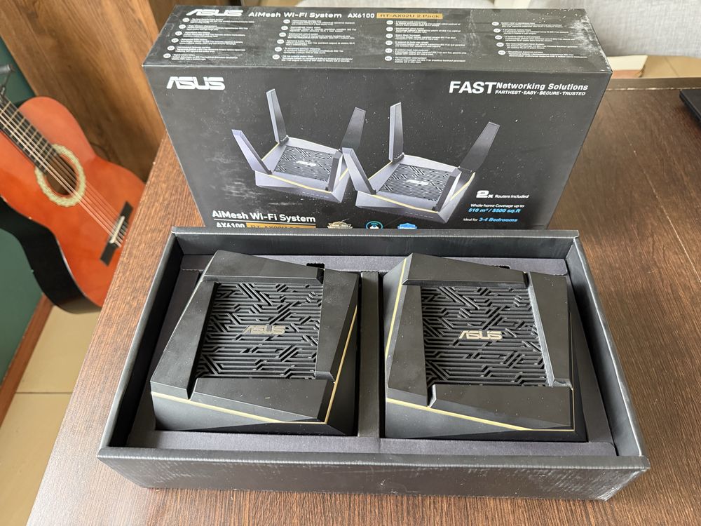 Zestaw 2 x router ASUS AX6100 (RT-AX92U) AiMesh, Wi-Fi 6
