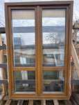 1x okno tarasowe 148x222 zloty dab + rolety wewnetrzne (transport)