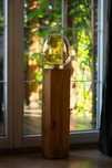 Lampa drewniana podłogowa stylowa loft vintage D4A-handmade