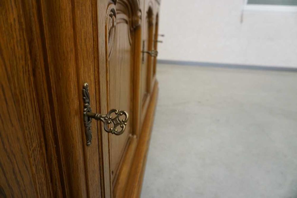 Komoda Dębowa 5 Drzwiowa Długa szer. 222 cm   ( p-1287 )