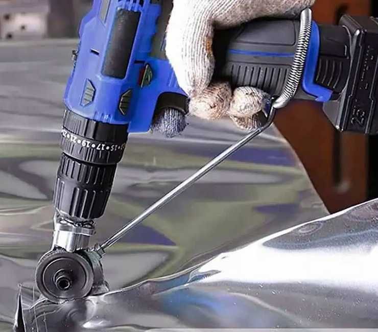 PRZYSTAWKA ADAPTER do cięcia blachy na wiertarkę wkrętarkę blachy 0.3