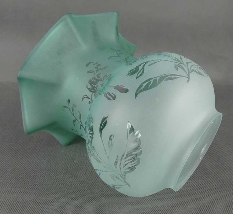 Zielony TULIPAN klosz LAMPA NAFTOWA 9,7 cm