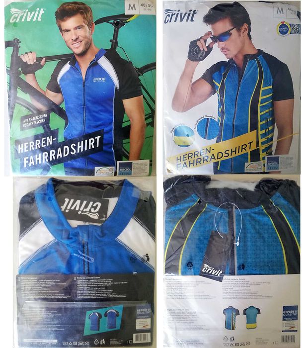 Високоякісна оригінальна німецька вело футболка Crivit