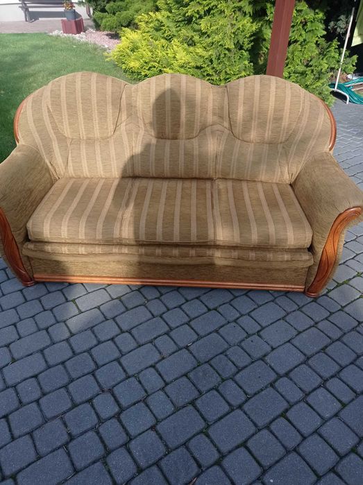 Na sprzedaż sofa3 i sofa2 z funkcją spania +ława debowa