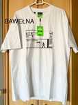Nowy z metką biały T-shirt, koszulka z nadrukiem PROSTO X Żabka, L XL