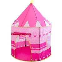 Namiot Zamek Do Zabawy Różowy Fi105Cm H135Cm