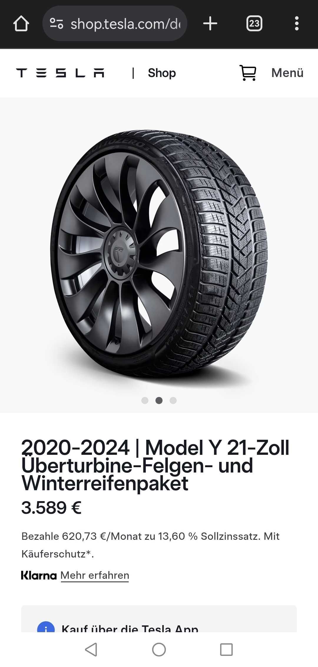 Jantes Tesla Uberturbine 21' originais + pneus