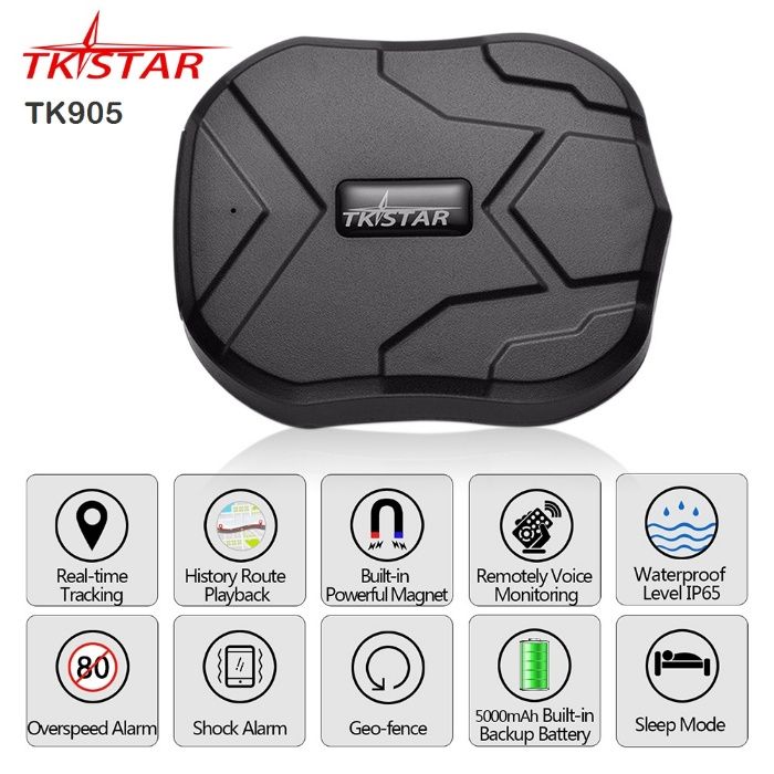 TKSTAR TK-905 GPS трекер 5000мАг 90дн Автономний Магніт Авто tracker