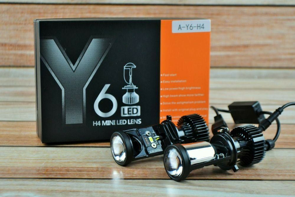 Mini led lens Y6 H4 міні лінзи Н4 Bi-Led