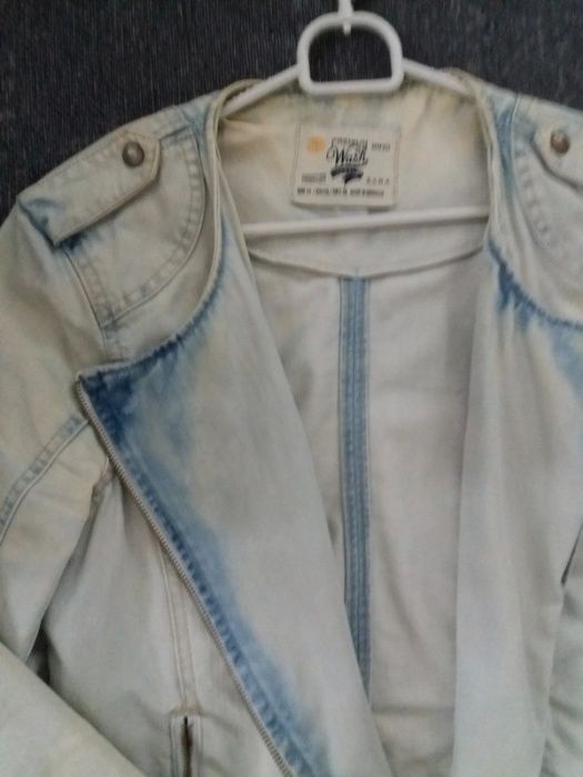 jeansowa kurtka ramoneska Zara jeans r.S 36