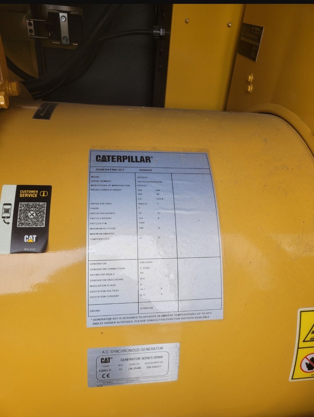 Дизельна генераторна установка CATERPILLAR DE550GC, 550 кВА