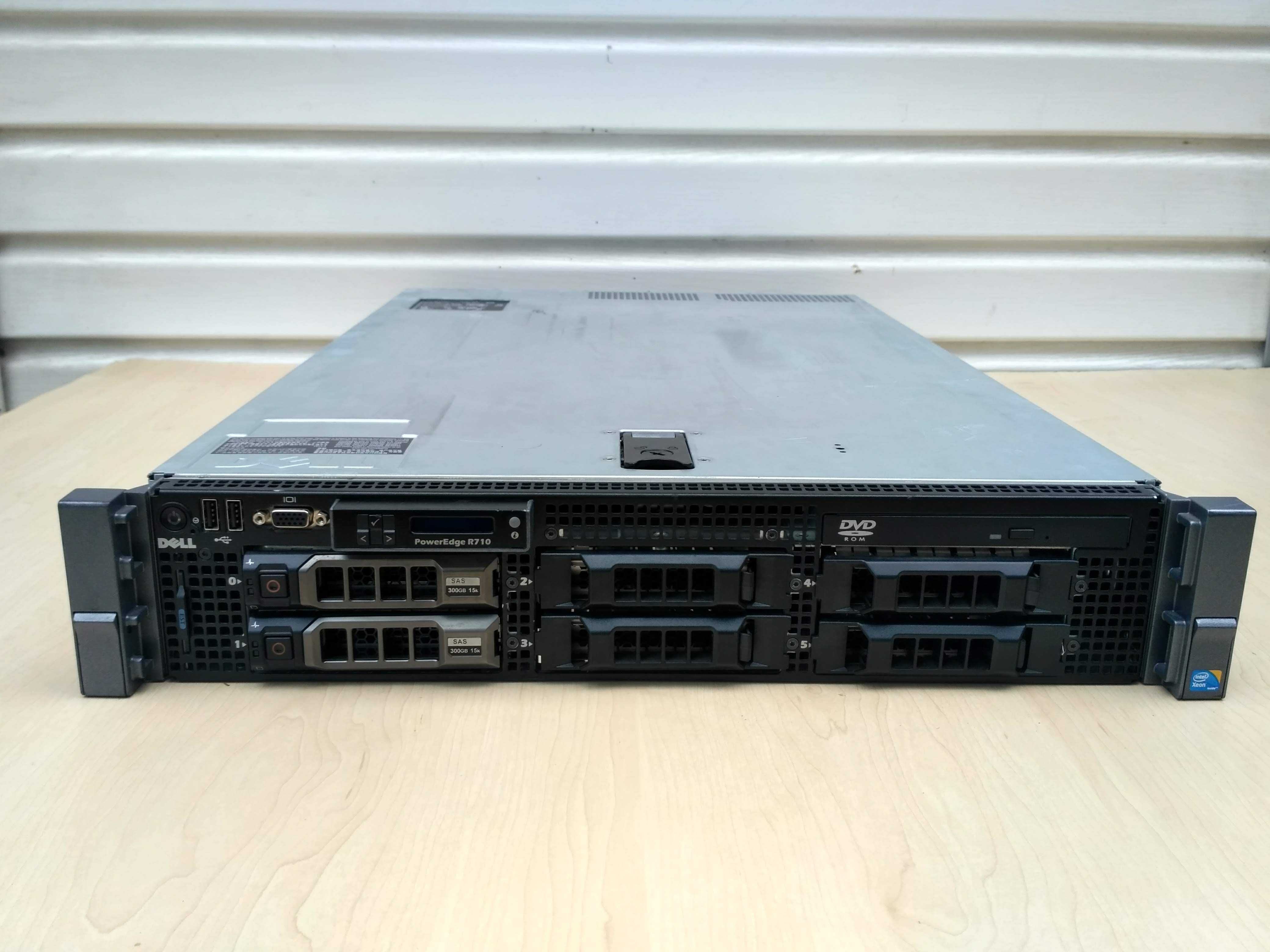 Сервер Dell PowerEdge R710 E5504 (2шт.) / 8gb DDR3 / 4*300Gb