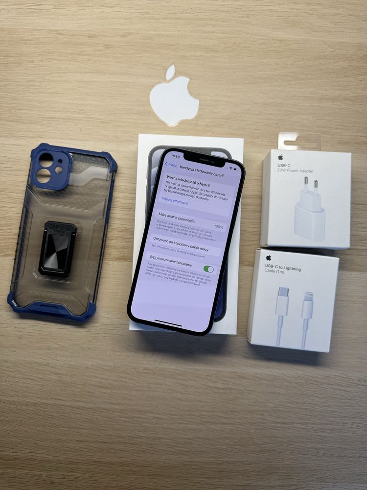 iPhone 12 64gb czarny bateria 100% komplet