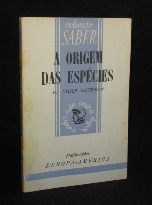 Livro A Origem das Espécies Émile Guyénot Saber