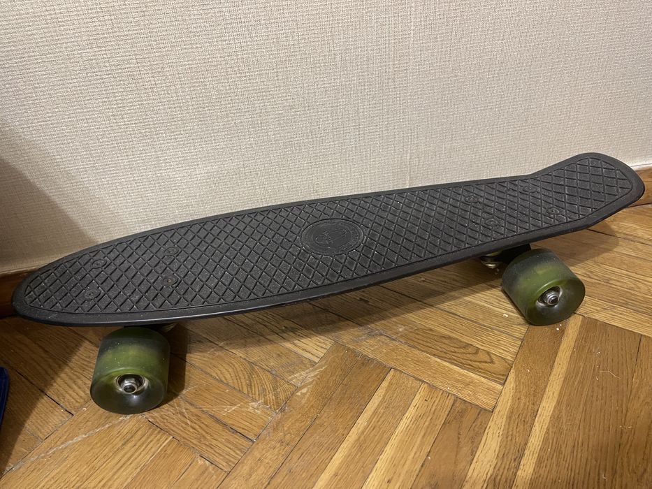 Fish Ridge 3 шт Пениборд з підсвіткою скейт чорний салатовий