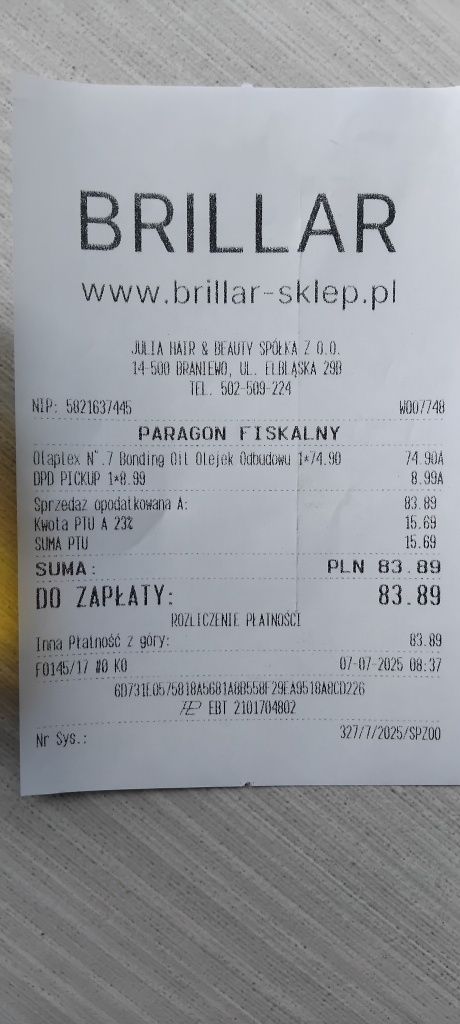 Olejek Olaplex No. 7