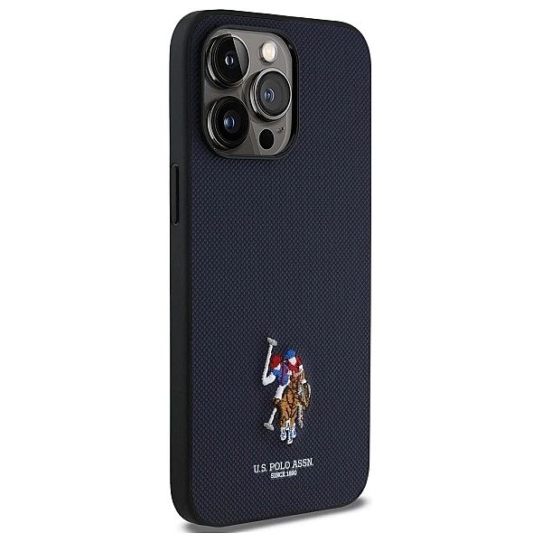 Etui US Polo Embroidered DH Color na iPhone 15 Pro Max 6,7" - granatow