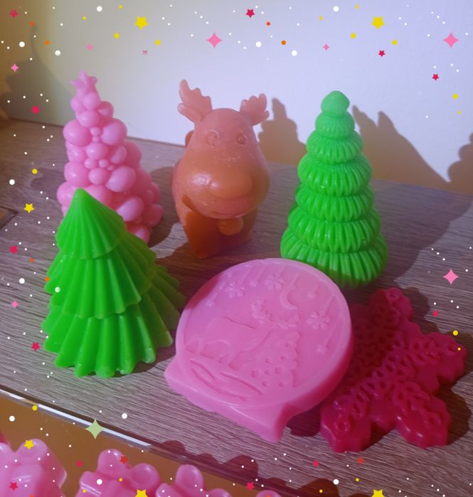 Świąteczne świece handmade