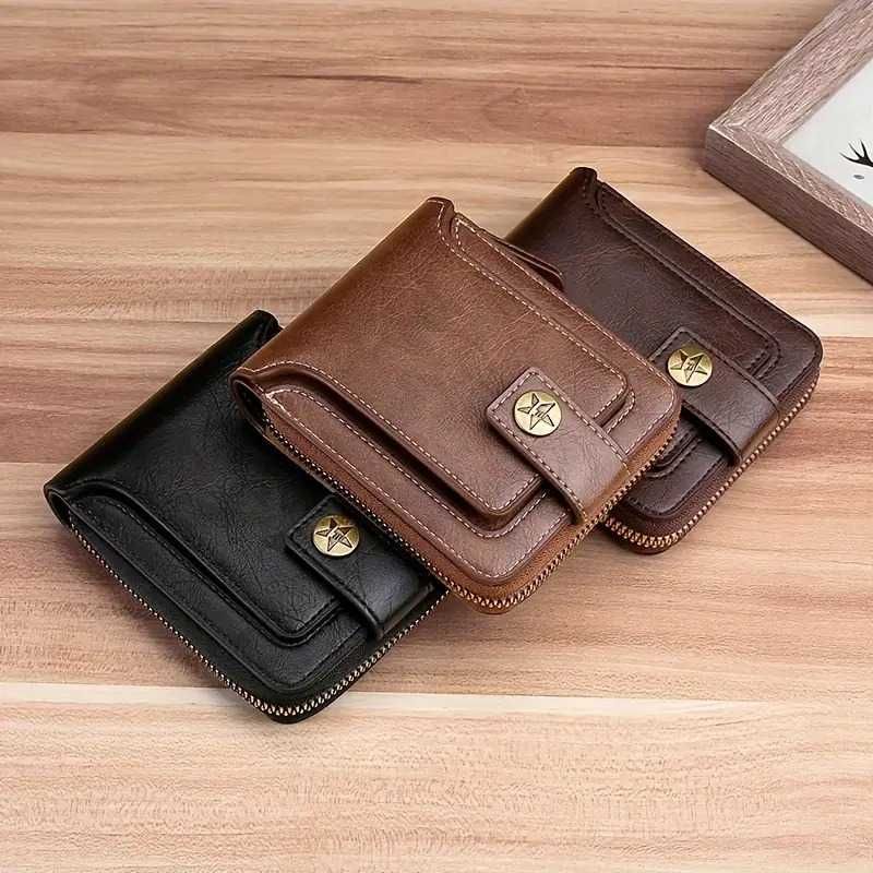 Carteiras de bolso multifuncionais, para homens. Novas.