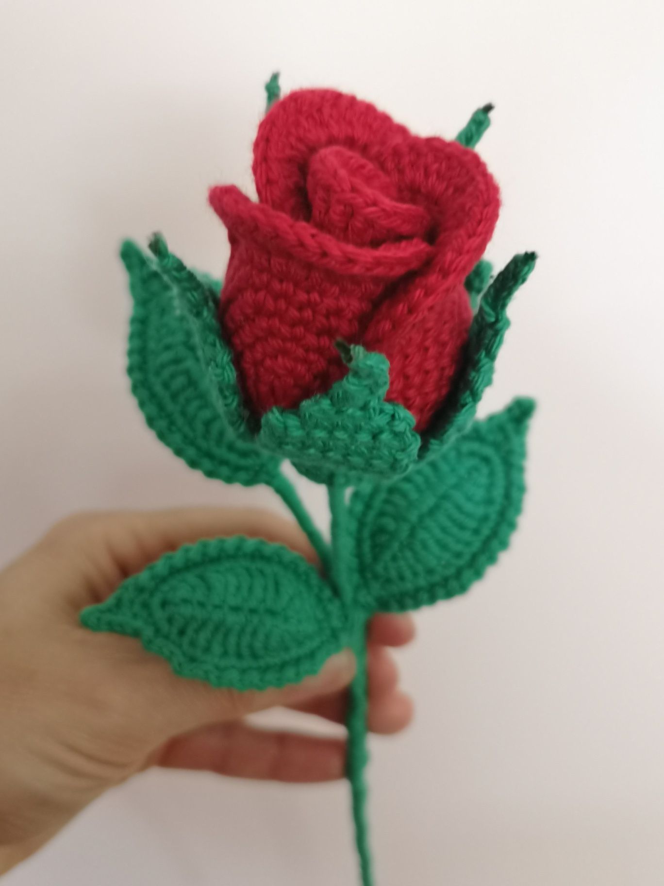 Rosas em crochet