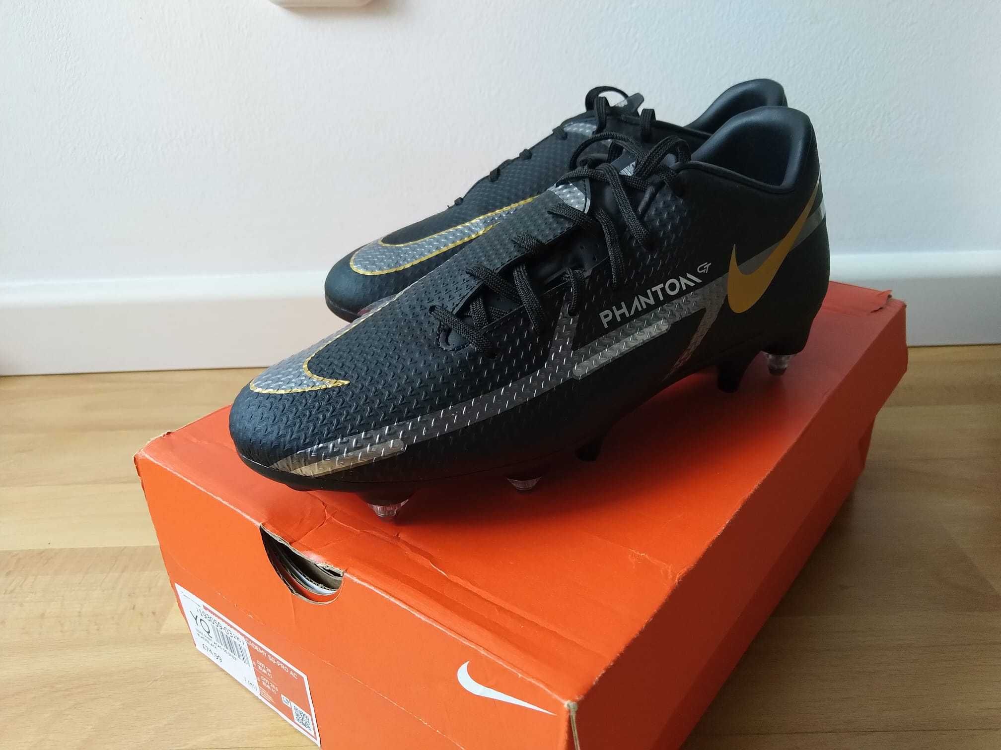 Chuteiras Nike Phantom Academy SG-Pro Black Gold 41 Oportunidade