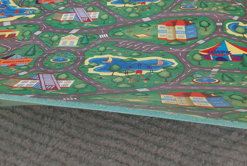 Килимок дитячий  із дорогами 2.0*1.10*0.8