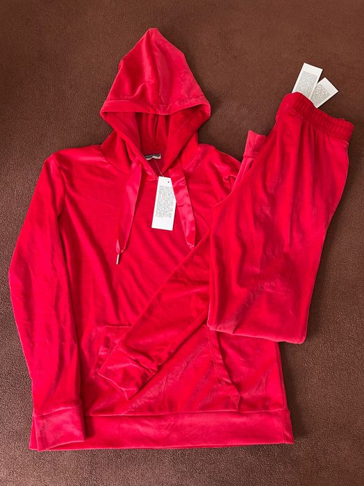 NOWY dres komplet welurowy r.S