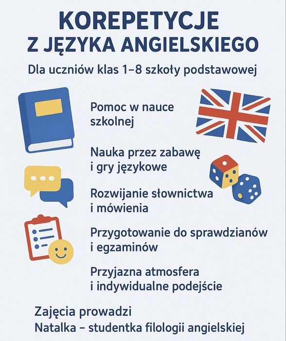 Korepetycje z j. angielskiego
