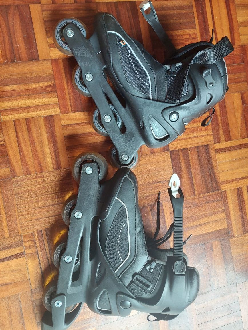 Patins em Linha Pretos