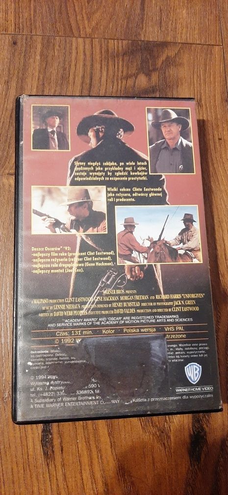 Unforgiven Bez Przebaczenia VHS Clint Eastwood