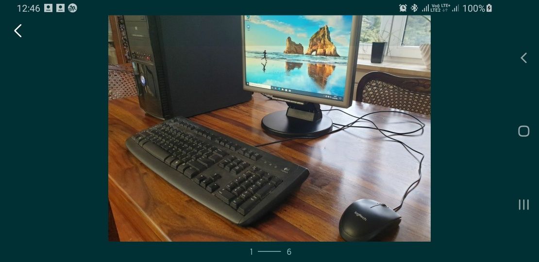 Komputer i5 monitor NEC 17" USB3 +  Windows 10 pro PL