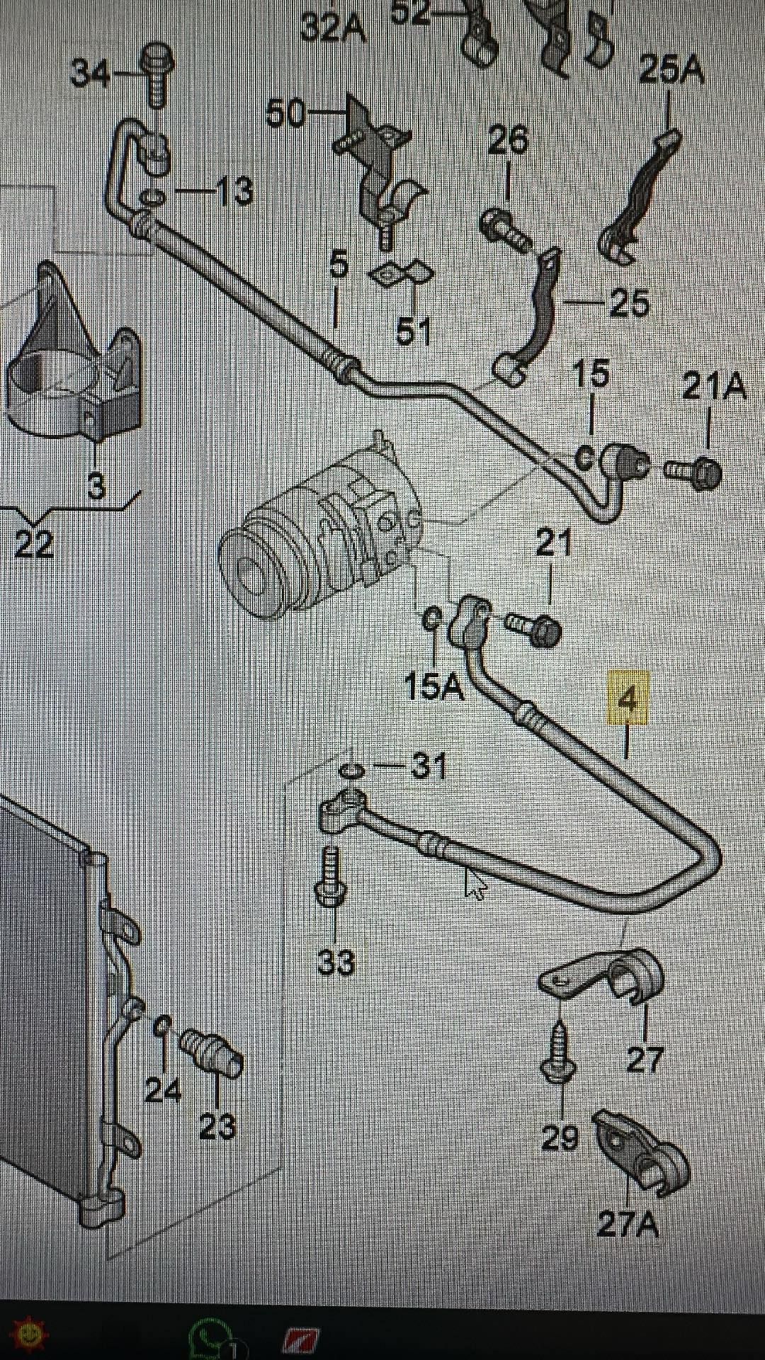 Przewód wąż klimatyzacji Audi A4 b6 b7