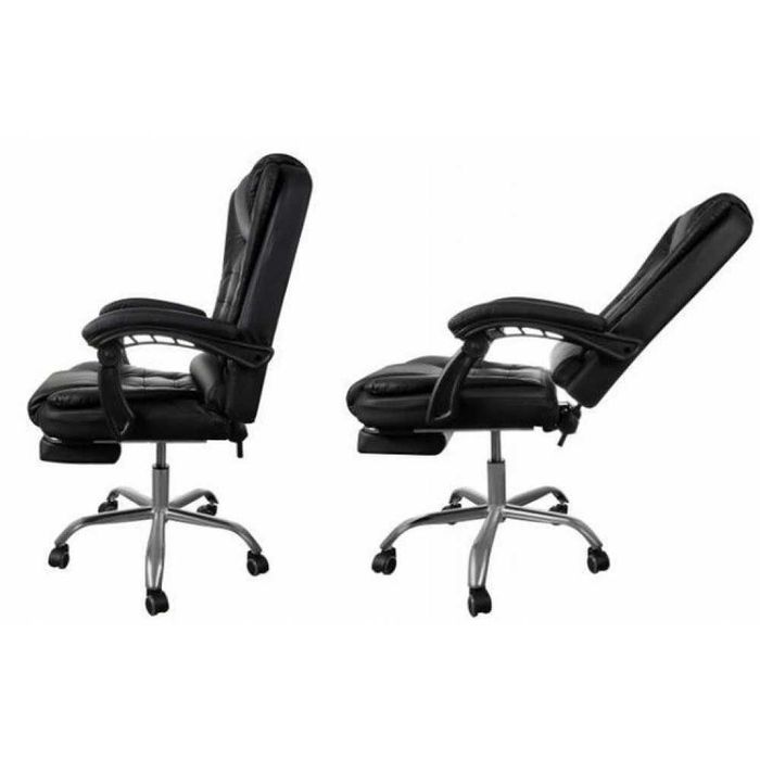 Офісне крісло з підставкою для ніг BOSS НОВЕ |комп’ютерне , екошкіра