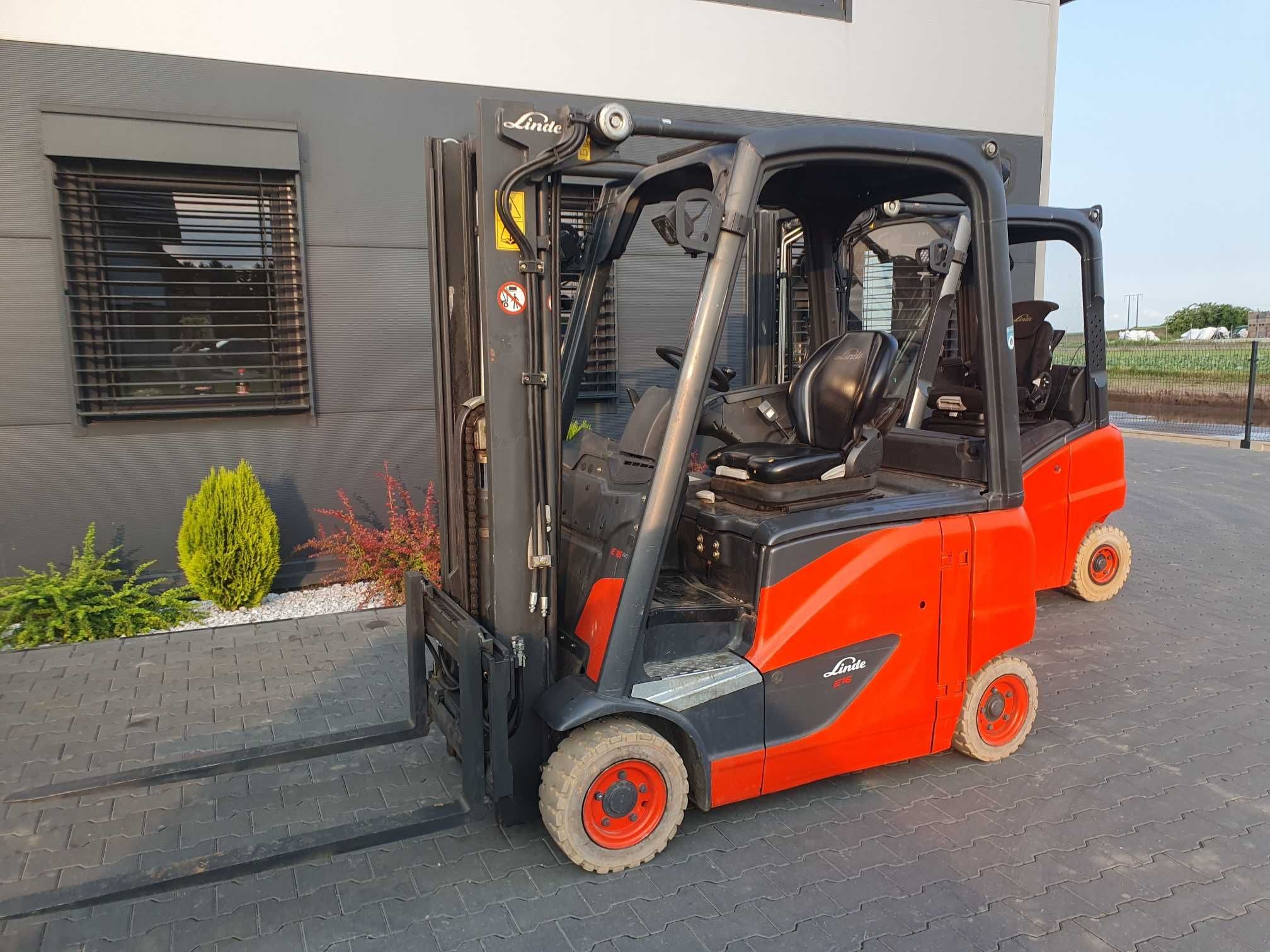 Wózek LINDE E16PH 2014r 4 kołowy WOLNY SKOK , E18 E20 E14 ELEKTRYK